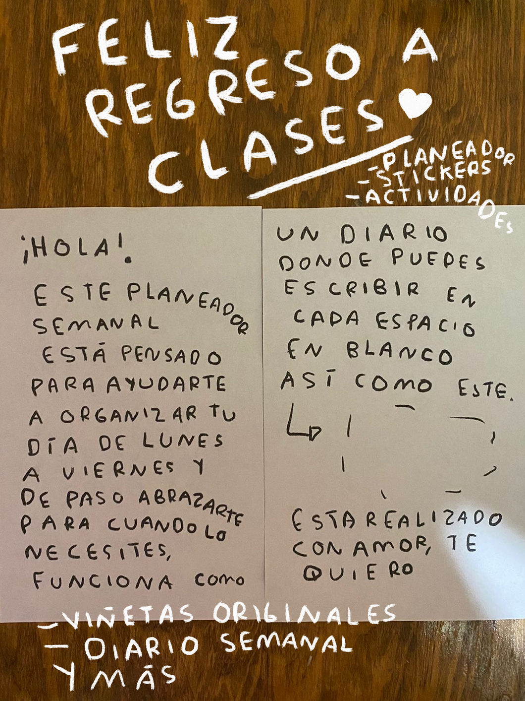 PLANEADOR SEMANAL REGRESO A CLASES - PREVENTA - TORNAGRIS
