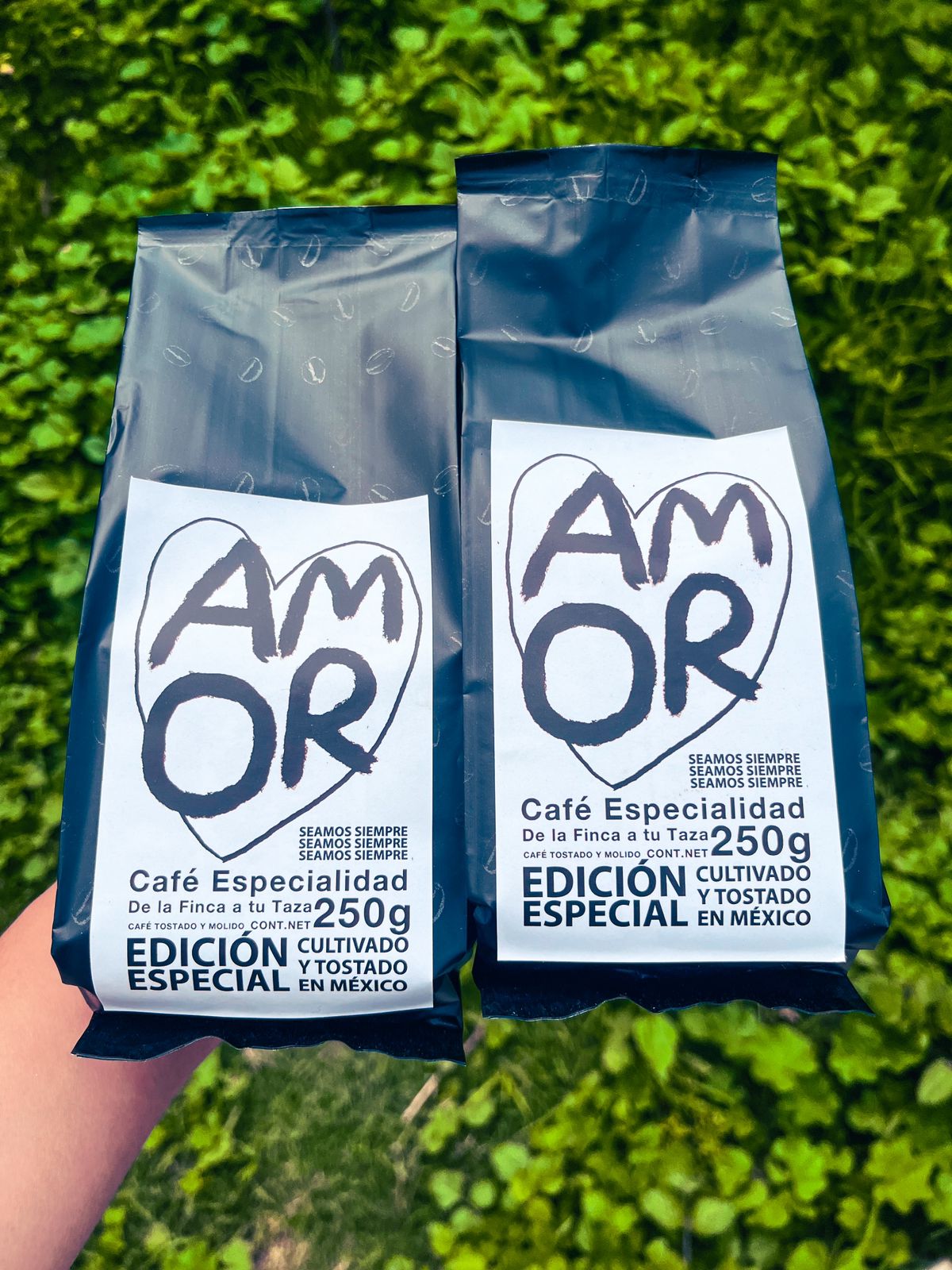 PACK DE 2 CAFES SEAMOS SIEMPRE AMOR / TORNA GRIS