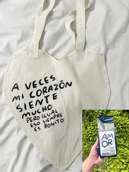 BOLSA CORAZON TOTE BAG + CAFE TORNAGRIS