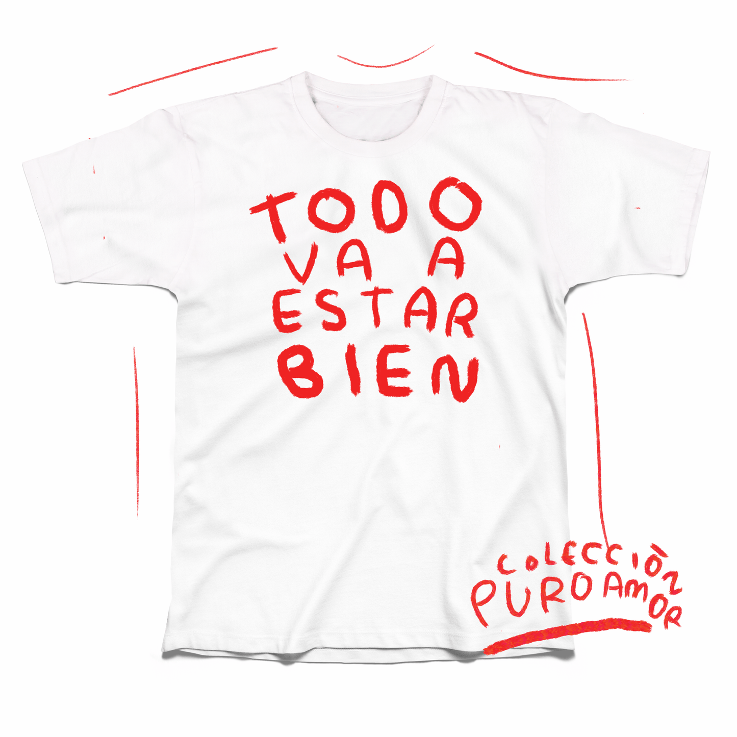 TODO VA A ESTAR BIEN - PLAYERA UNISEX / TORNA GRIS - TORNA GRIS - TORNAGRIS - Arte y Ropa en Mexico